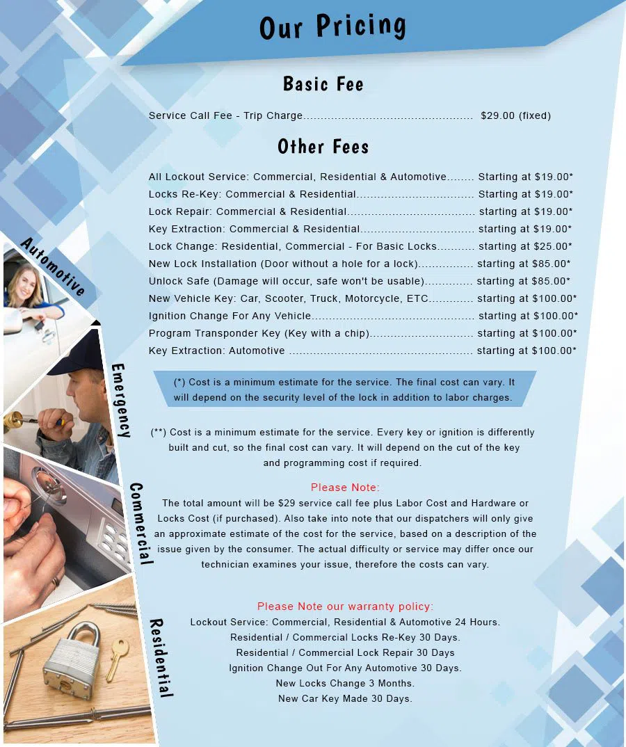 City Locksmith Services Schaumburg, IL 630-395-7379